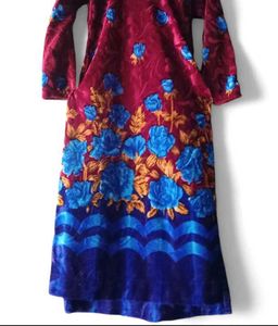 velvet kurta