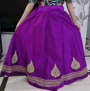 Purple Ethnic Skirt