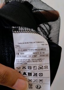 United Colors Of Benetton Black Shear Skirt