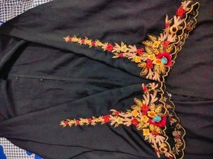 Elegant Black Embroidered Abaya
