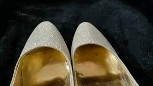 Sparkling Golden Ballerina Flats