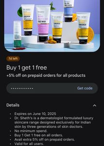 Dr Sheths B1G1 Free Coupon Code