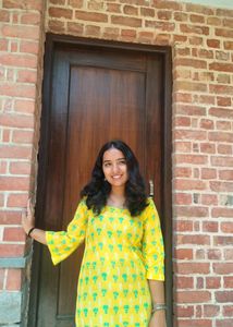 Yellow Printed Kurta