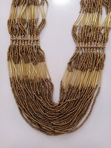 Multi Purpose Golden Copper Beads Necklace (1)