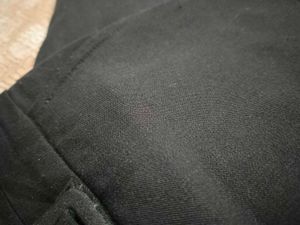 Wide Leg Black Pants With Attached Belt
