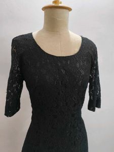 Black Lace Sheath Dress
