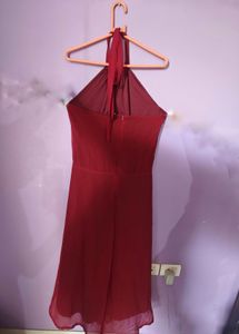 Red Halter Dress