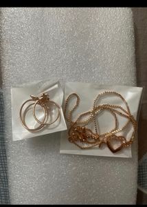 Set Of Two Rings&amp;Necklace