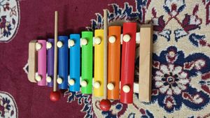 A colorful toy xylophone