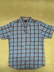 Allen Solly Blue Plaid Shirt