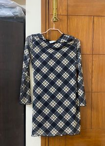 Plaid Mini Dress Y2k Preppy