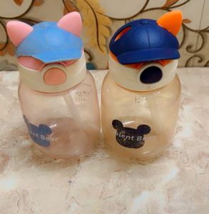 Cute Kids Water Bottles - Set of 2