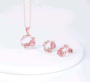 GIVA 925 Real Silver Wreath Combo Set (Rose Gold)