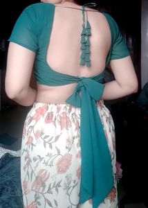 Free Delivery Georgette Knotted Blouse