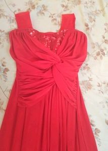 Elegant Red Maxi Dress