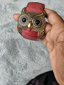 Adjustable Openable Owl Bangle Bracelet
