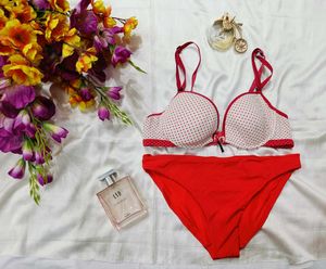 🇭🇲💫💗Cute Polka Dot Lingerie Set