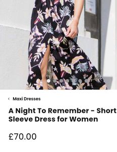 Roxy Blue Floral Maxi Dress