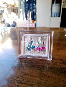 Laxmi Ganesh Frame Color Finishing Pure Silver 999