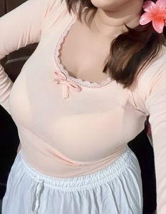 Coquette Pinteresty Lace Bow Top 🎀