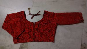 Red Embroidered Blouse
