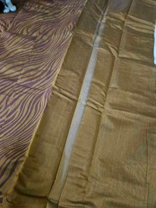 Brown Cotton Saree