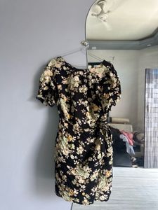 Floral Wrap Around Mini Dress