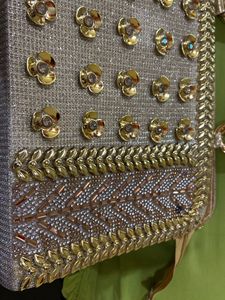 Double Use Shining Golden  Wedding Purse/clutch