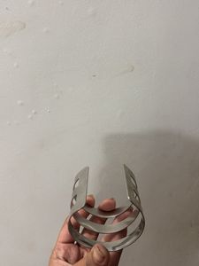 Silver Tone Cuff Bracelet Set