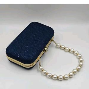 Elegant Navy Blue Clutch