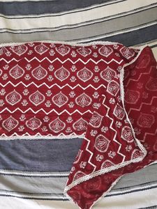Set Of Gerua Pant And Dupatta