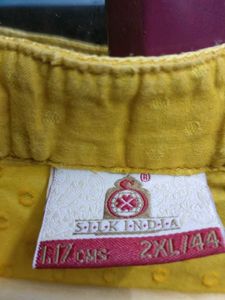 Yellow Cotton Kurta