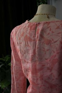 Floral Pink Dress/Kurtha Dress