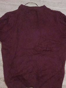 Burgundy Knit Sweater