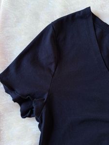 Shein Navy Blue Crop Top