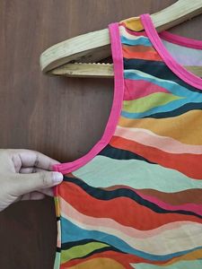 Colorful Mesh Crop Tank Top