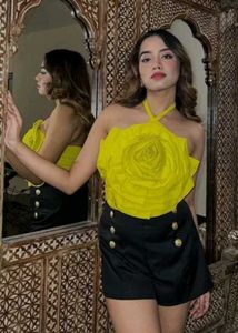 NEW 3D ROSE FLOWER TOP