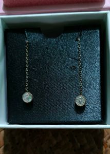 GIVA Silver Drop Earrings