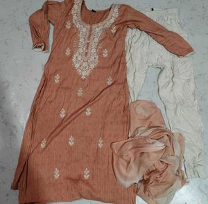 Elegant Embroidered Kurta Set