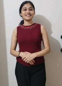 Embroidery Neck Top