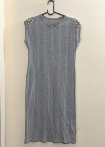 Gray Sleeveless Dress