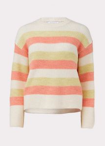 Papaya Striped Knit Sweater