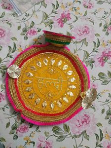 Haldi Ceremony Thali Set