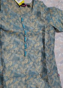 Straight Kurti Trouser And Dupatta Set