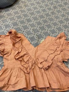 Ruffled Detail Top