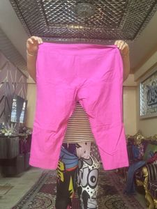 Pink Stretchable Well Fitted Ankle Length Pants