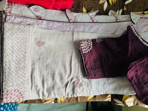 Heavy Border Stones Work Saree