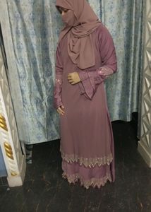 Nida Umbrella Burka Onion Pink Color Size 56