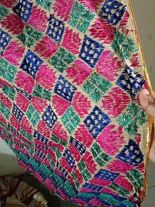 Punjabi Phulkari Heavy Dupatta