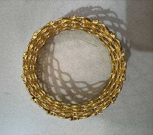 Gold Rhinestone Cuff Bracelet